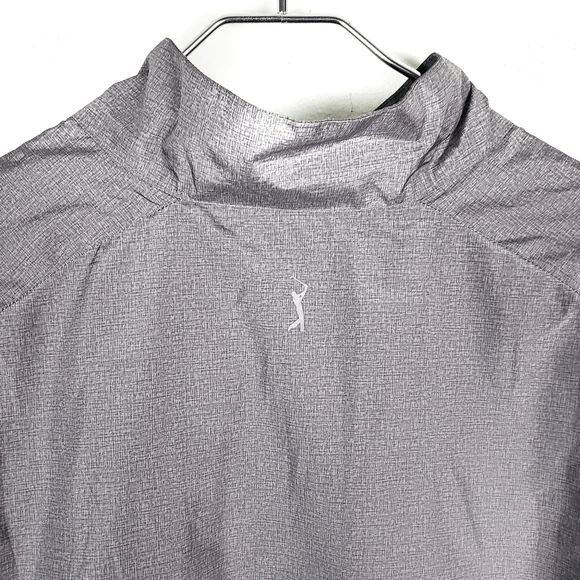 PGA TOUR PRO Men's Gray Half Zip Golf Wind Breaker Jacket Coat Size: Medium - Picture 2 of 5